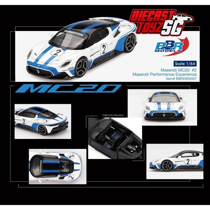 BBR MODELS 1/64 Maserati MC20 #2 Maserati Performance Experience