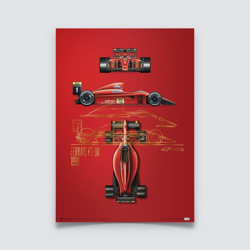 Giorgio Piola – Ferrari F1-90 – 1990 – Collectors Edition