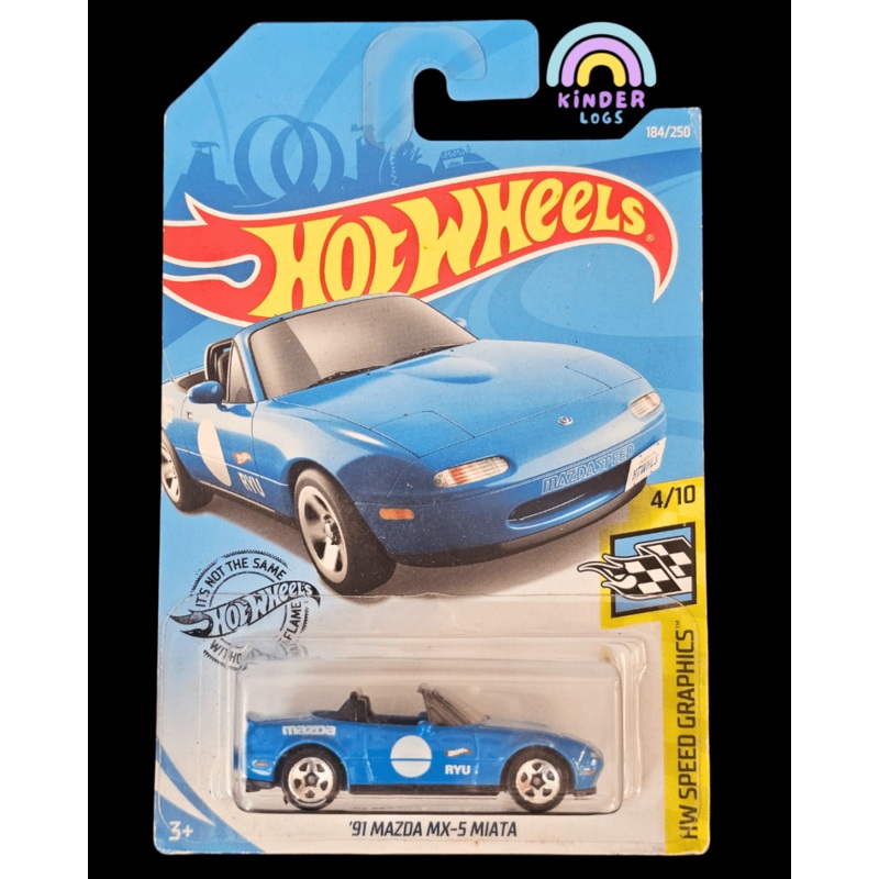 Hot Wheels 1991 Mazda MX-5 Miata (Blue)