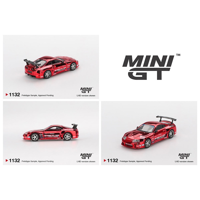 *PREORDER* MINI GT 1:64 Toyota Supra (A80) Top Secret GT-300 Top Secret Red Chrome