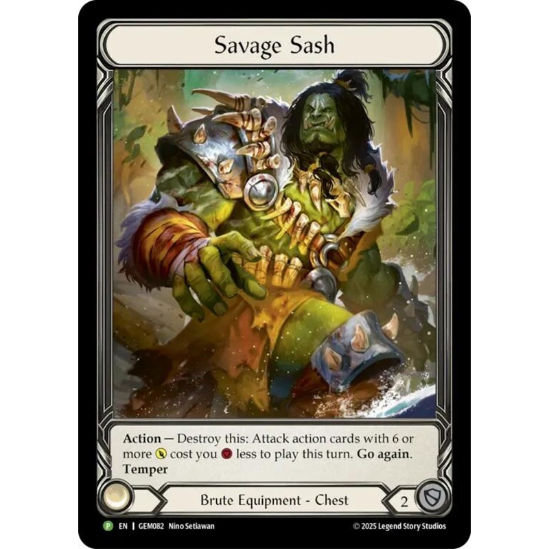 Savage Sash [GEM082] (GEM Pack 3)  Rainbow Foil