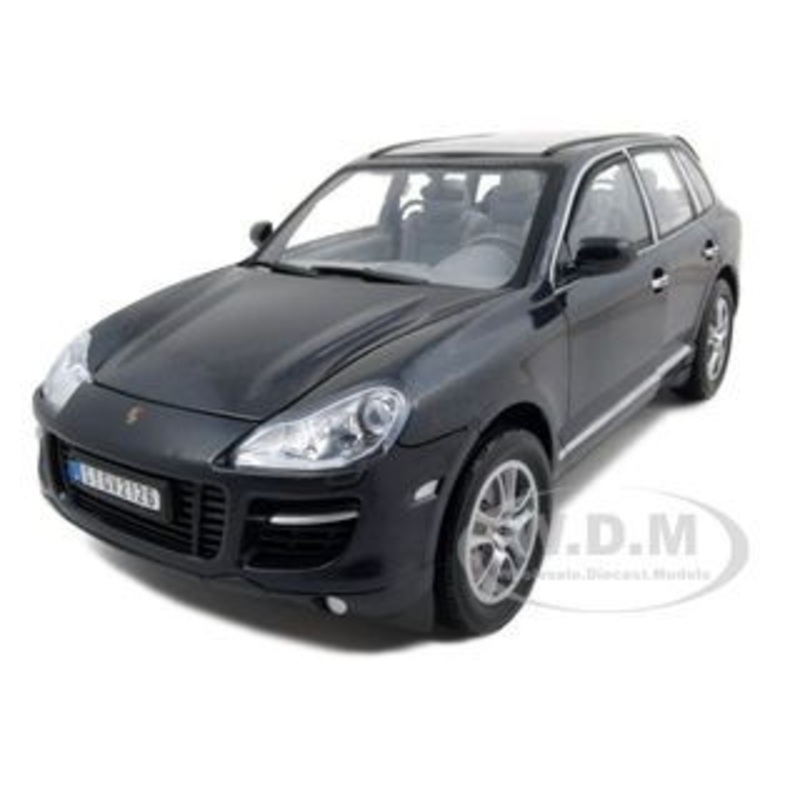 2008 Porsche Cayenne Turbo Metallic Black 1/18 Diecast Model Car by Motormax