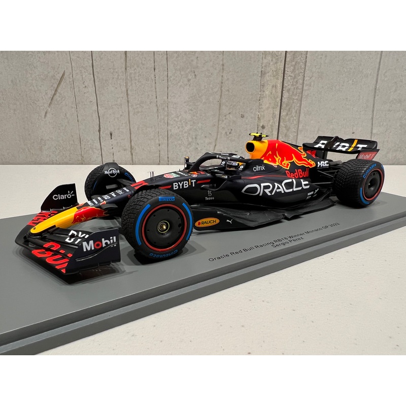 Oracle Red Bull Racing RB18 No.11 Oracle Red Bull Racing – Winner Monaco GP 2022 – Sergio Prez. With Acrylic Cover – 1:18 Scale Resin Model Car