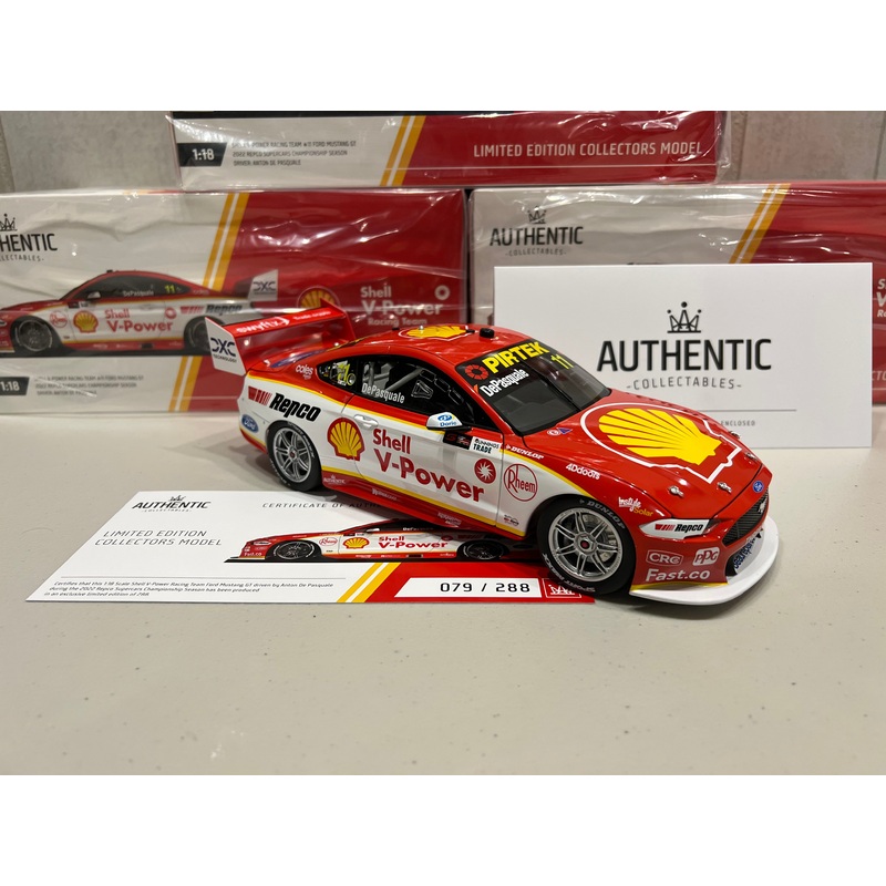 Shell V-Power Racing Team #11 Ford Mustang GT – 2022 Repco Supercars Championship Season – Anton De Pasquale – 1:18 Scale Diecast Model – AUTHENTIC COLLECTABLES – RRP $250 NOW $200
