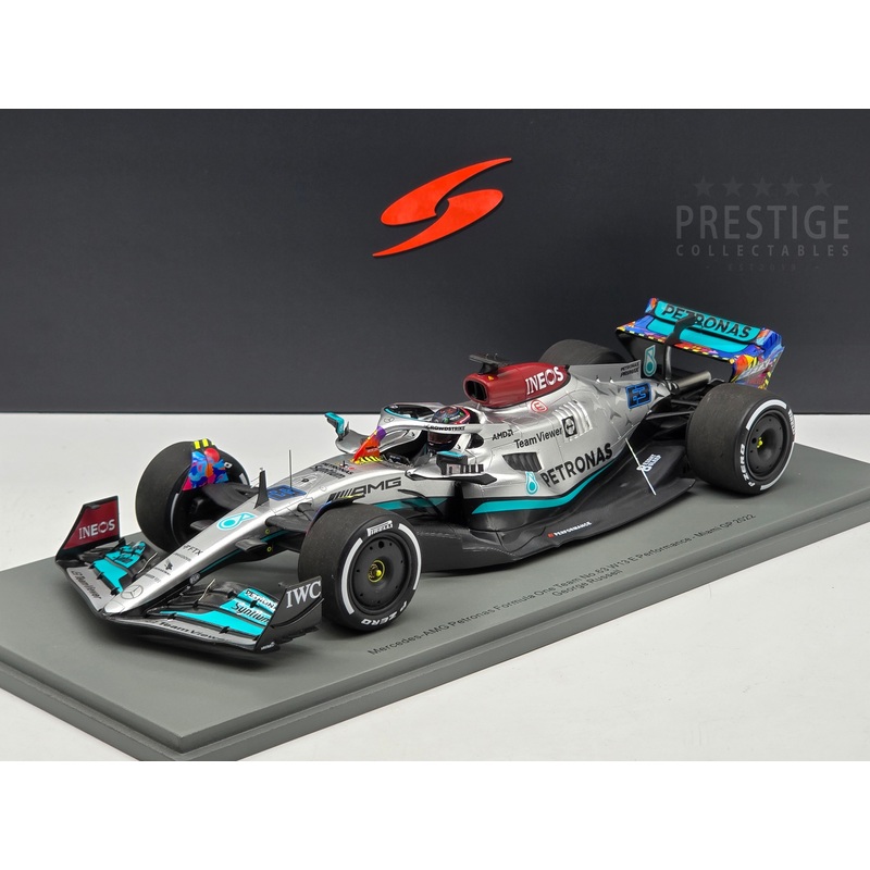 Spark 2022 Mercedes Benz AMG W13 E-Performance F1 Miami GP #63 Russell – 1:18 New