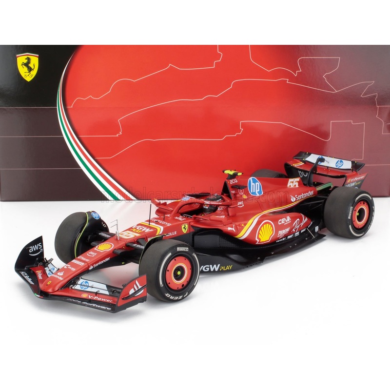 FERRARI | F1  SF-24 TEAM SCUDERIA FERRARI N 55 3rd MONACO GP 2024 CARLOS SAINZ – POLIFOAM PACKAGING