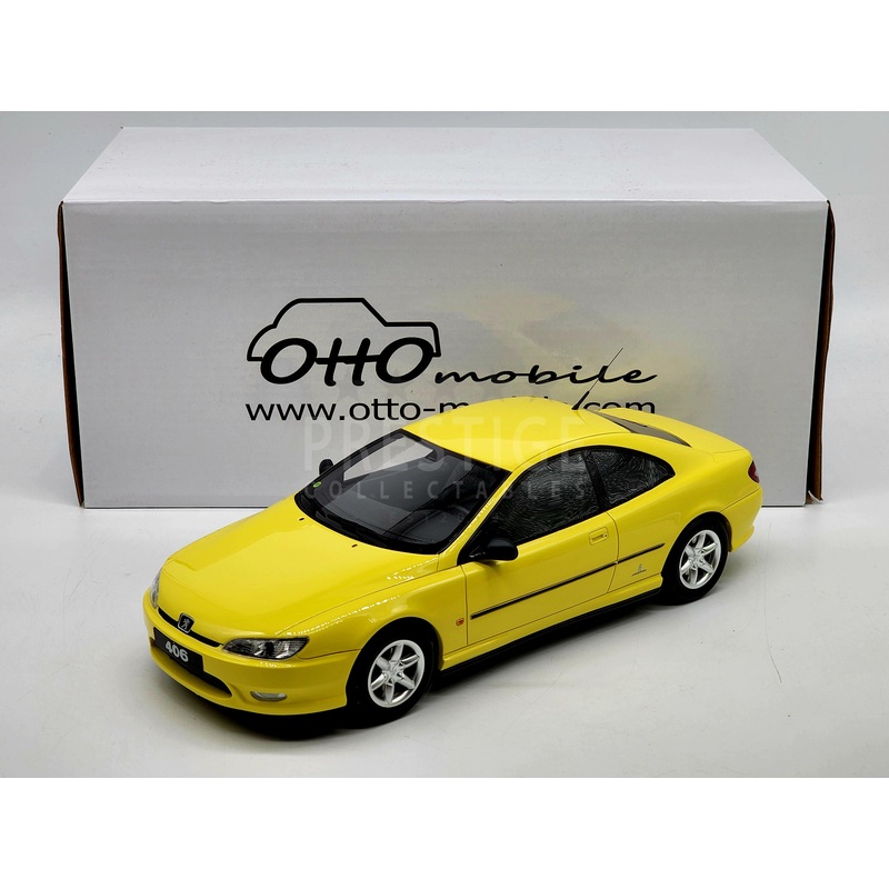 Ottomobile 1997 Peugeot 406 V6 Coupe Phase 1 Yellow  OT897 1:18 Scale – New