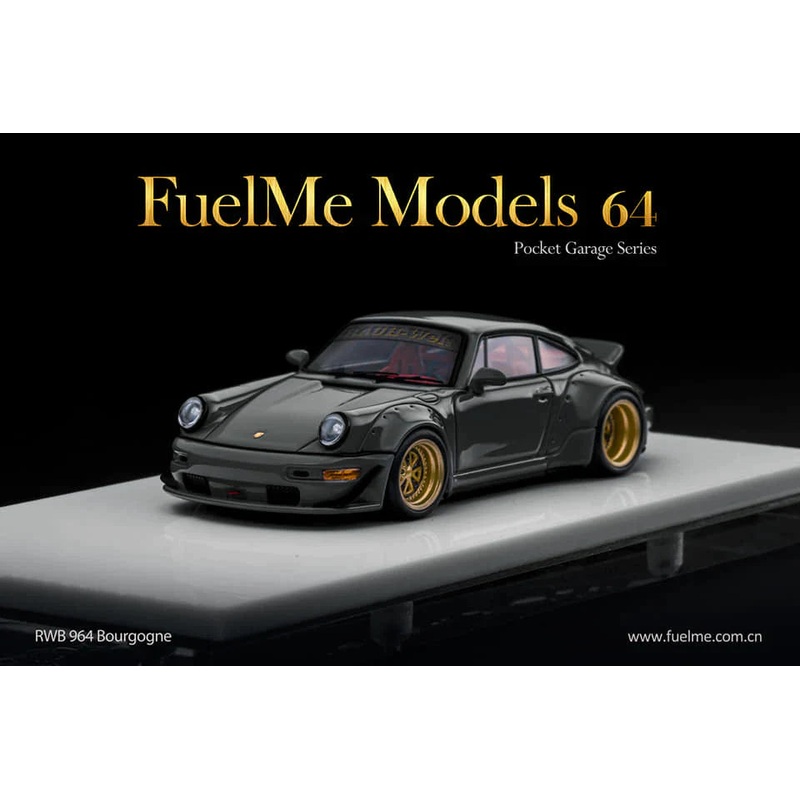 Fuel Me 1/64 Porsche RWB 964 Bourgogne Grey