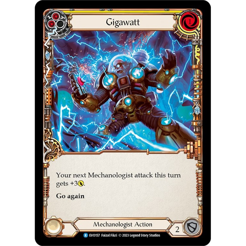 Gigawatt (Yellow) [EVO157] (Bright Lights)  Rainbow Foil