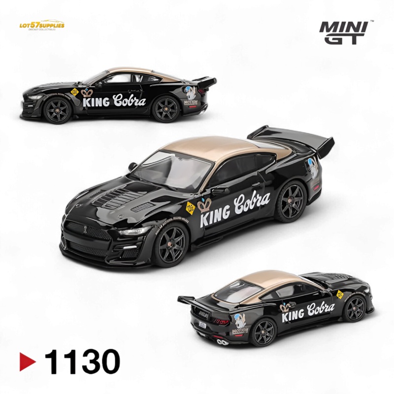 (Pre-Order) Mini-GT Shelby GT500 Dragon Snake Concept – Black/Gold 1:64 #1130