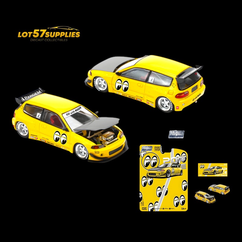 (Pre-Order) Pop Race Pandem Civic EG6 v1.5 – MOONEYES 1:64 PRE0010