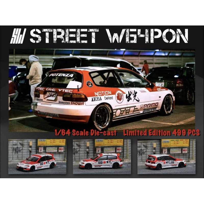 Street Weapon 1:64 Honda Civic EG6 Idemitsu