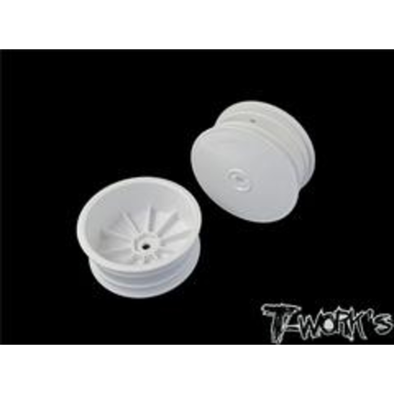 1/10th 4WD Front Wheel – White 2.2 12mm Hex