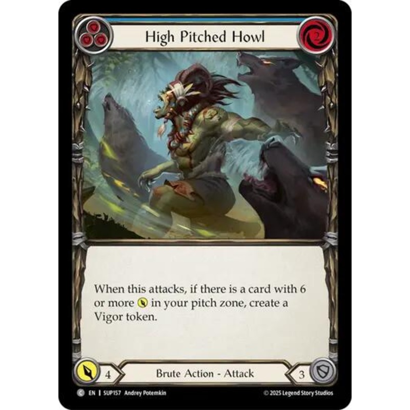 High Pitched Howl (Blue) [SUP157] (Super Slam)  Rainbow Foil