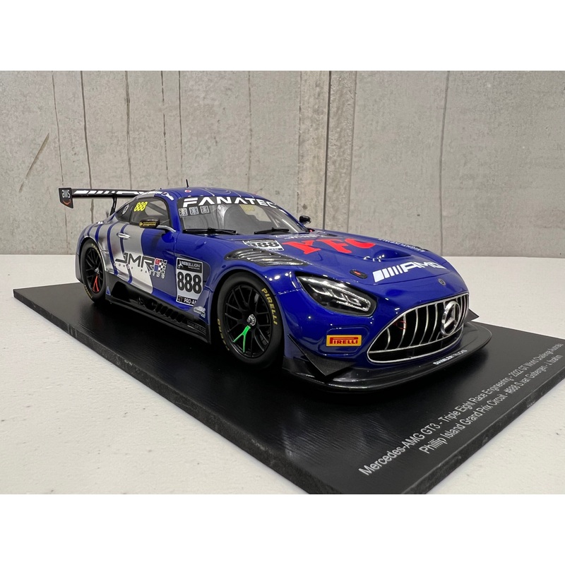 MERCEDES-AMG GT3 – 2022 GT  WORLD CHALLENGE AUSTRALIA –  TRIPLE EIGHT RACE ENGINEERING #888  – VAN GISBERGEN/PRINCE IBRAHIM  – PHILLIP ISLAND GRAND PRIX CIRCUIT –  RACE 1 – 3RD PLACE – 1:18 SCALE
