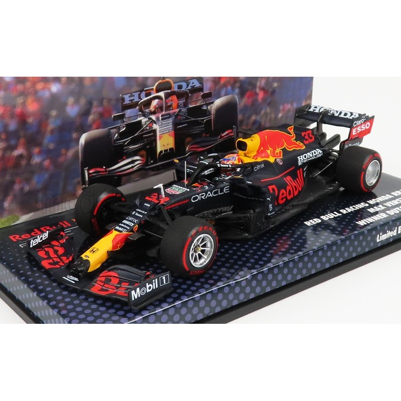 RED BULL – F1  RB16B HONDA RA620H TEAM RED BULL RACING N 33 WINNER DUTCH GP WORLD CHAMPION 2021 MAX VERSTAPPEN – MATT BLUE YELLOW RED