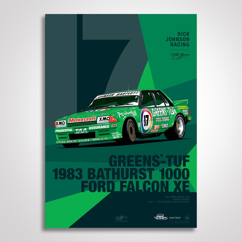 Dick Johnson Racing Greens’-Tuf Variant Limited Edition Print