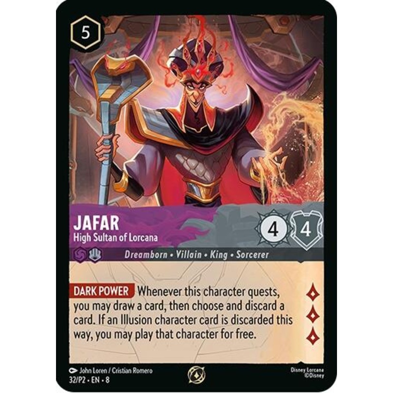 Jafar – High Sultan of Lorcana (Store Champion Participant) (32/P2) [Promo Cards]