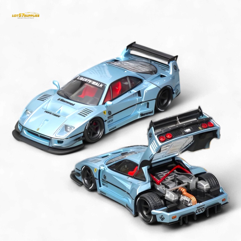(Pre-Order) Star Model F40 LB-Works WideBody – Ice Blue Ordinary 1:64