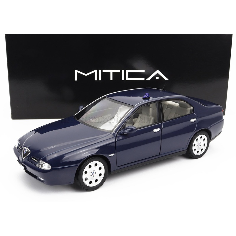 ALFA ROMEO – 166 2.0 TWIN SPARK (WITH  DECALS COMANDO CARABINIERI – COMANDO GDF E CIVILE) 1998 – POLICE (LAMPEGGIANTE APPLICABILE CON BIADESIVO – FLASHING LIGHT WITH DOUBLE-SIDED TAPE) – BLUE