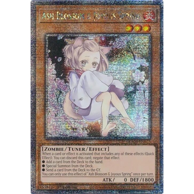 Ash Blossom & Joyous Spring (Alternate Art) [RA04-EN025] Quarter Century Secret Rare