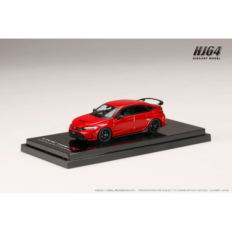 Hobby Japan 1/64 Honda CIVIC TYPE R FL5 Racing Black Package 2025 Red Honda Official Licensed