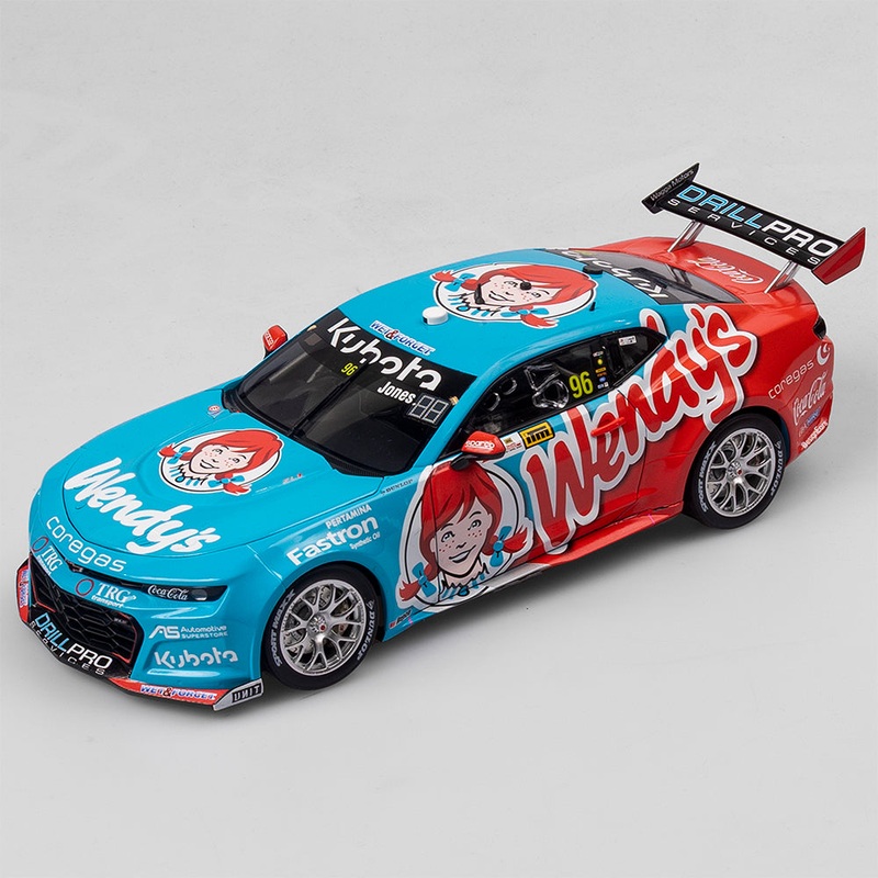 Macauley Jones – Brad Jones Racing Wendy’s #96 Chevrolet Camaro ZL1 – 2024 ITM Taupo Super400 – Exclusive Edition – 1:18 Scale Diecast Model – Authentic Collectables