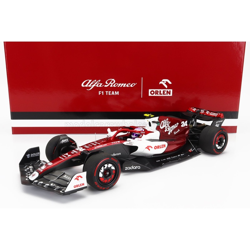 ALFA ROMEO – F1  C42 TEAM ORLEN RACING N 24 10th BAHRAIN GP 2022 GUANYU ZHOU – WHITE RED MET