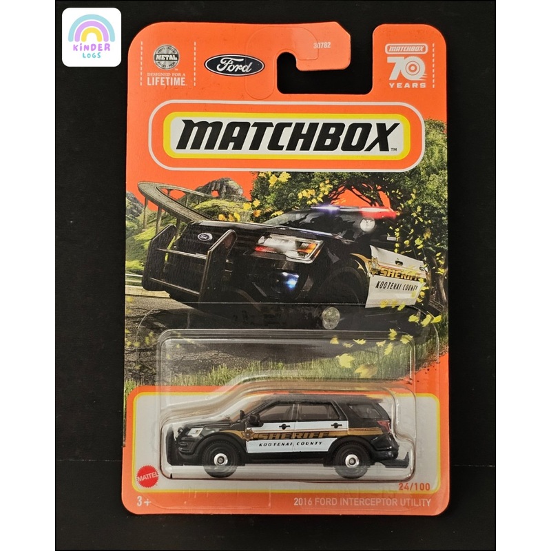 Matchbox 2016 Ford Interceptor Utility Police SUV