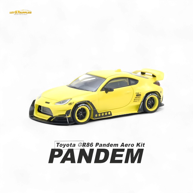 (Pre-Order) INNO64 Toyota GR86 Pandem – Yellow 1/64