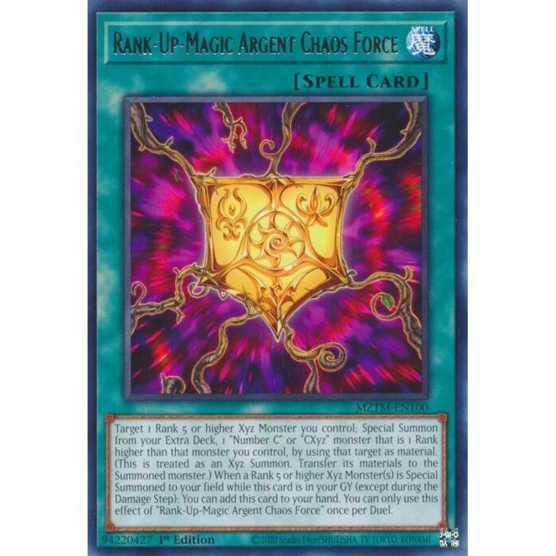 Rank-Up-Magic Argent Chaos Force [MZTM-EN100] Rare