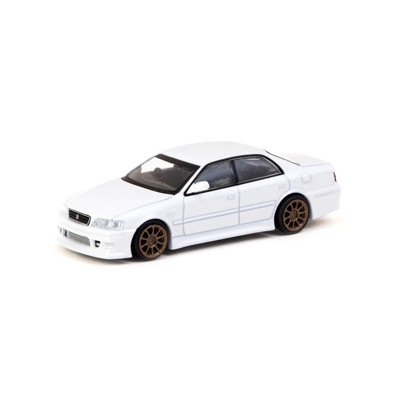 Tarmac Works 1/64 VERTEX Toyota Chaser JZX100 White Metallic – Lamley Special Edition – GLOBAL64