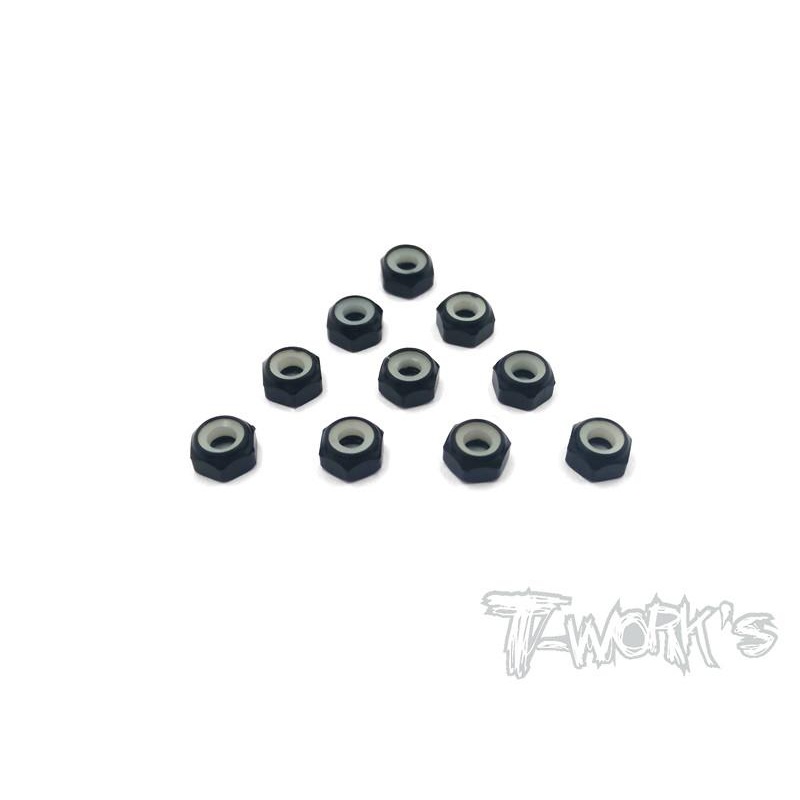 Alu Shock Lock Nuts 3mm – Black 10pcs