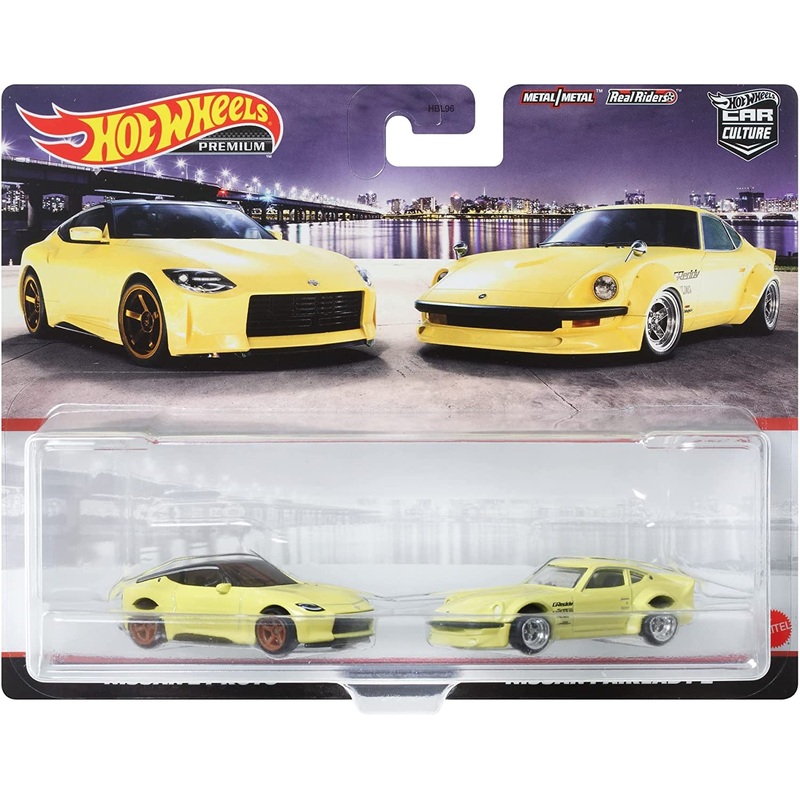 Hot Wheels HFF33 Premium 2-Pack, Nissan Z Proto/ Nissan Fairlady
