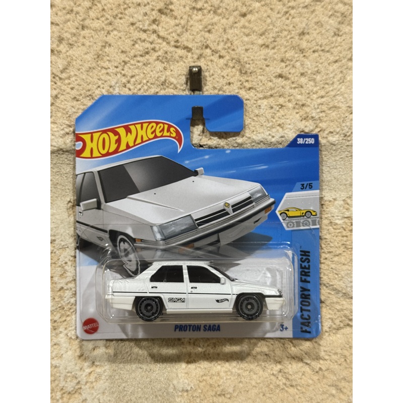 HOT WHEELS PROTON SAGA WHITE ( SHORT CARD )