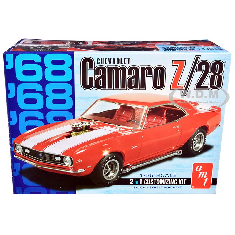 Skill 2 Model Kit 1968 Chevrolet Camaro Z/28 2-in-1 Kit 1/25 Scale Model by AMT