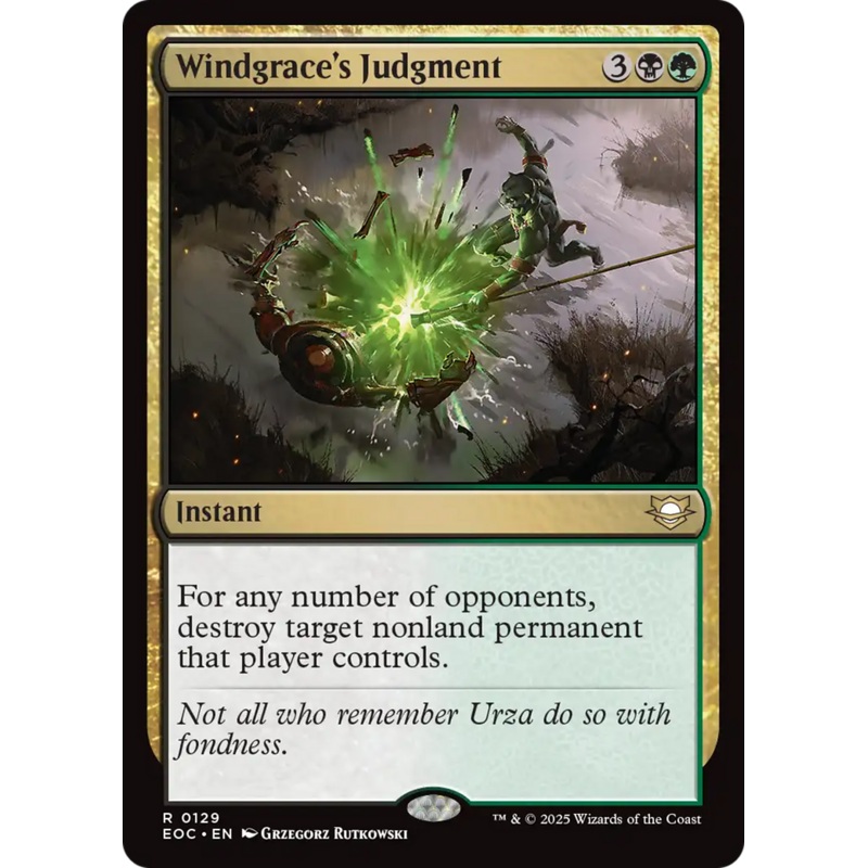 Windgrace’s Judgment [Edge of Eternities Commander]