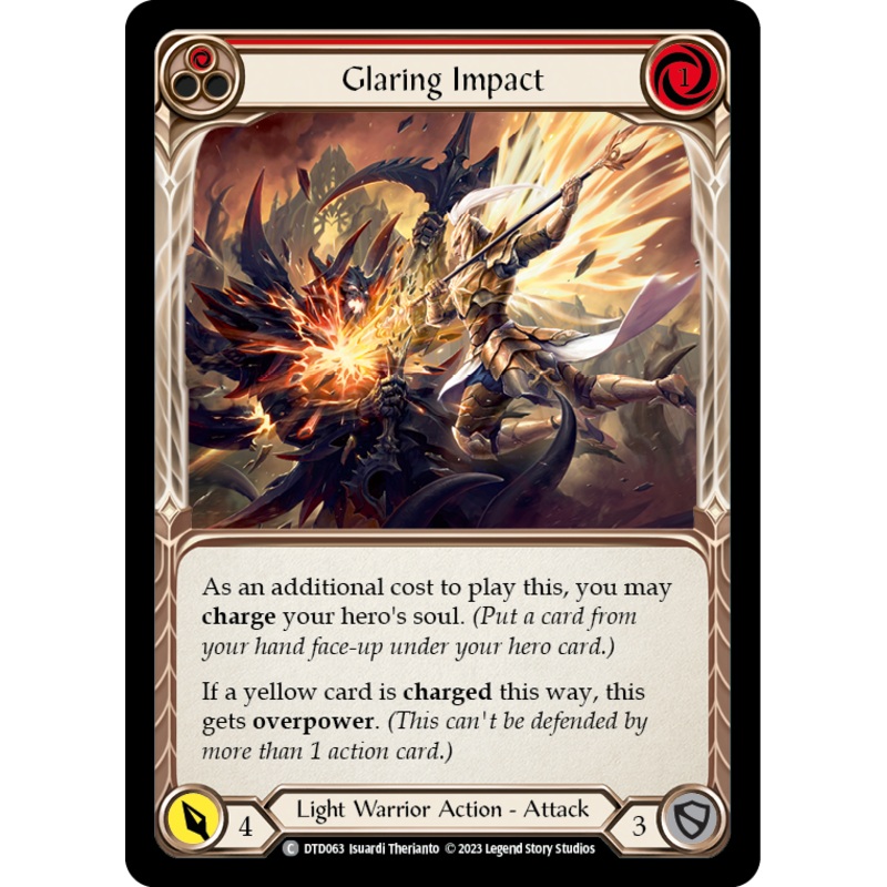 Glaring Impact (Red) [DTD063] (Dusk Till Dawn)  Rainbow Foil
