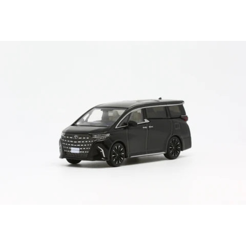 MODEL 1 1/64 C33602 Toyota Alphard Platinum Black LHD