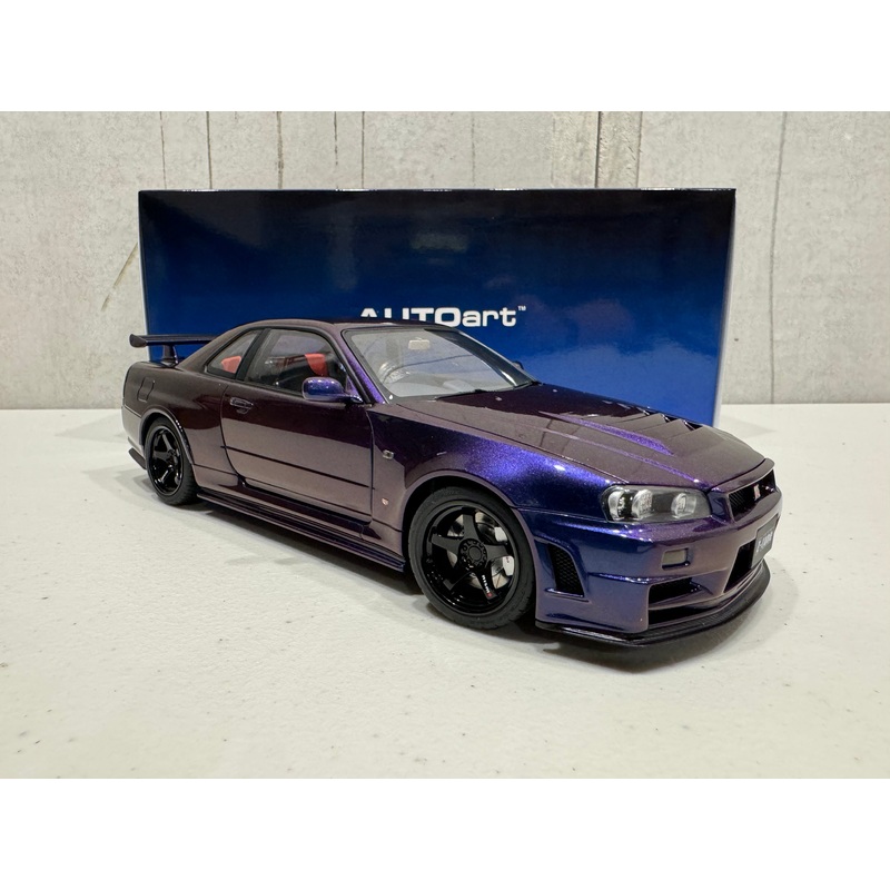 NISSAN SKYLINE GT-R (R34) Z-TUNE – MIDNIGHT PURPLE III – 1:18 SCALE MODEL – AUTOART