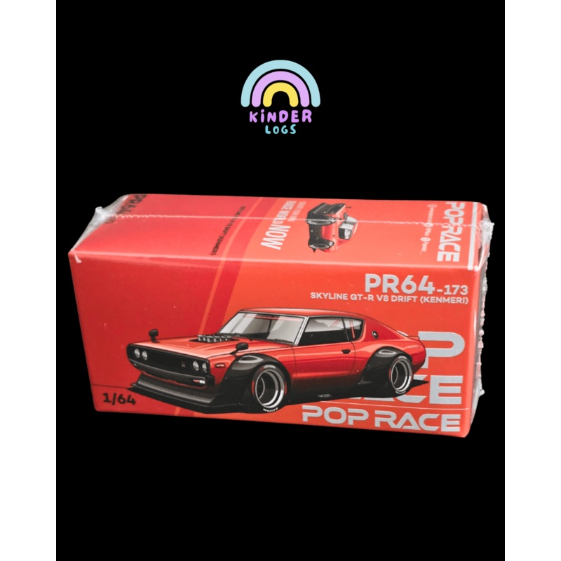 Pop Race Nissan Skyline GT-R V8 Drift KENMERI (PR64-173)