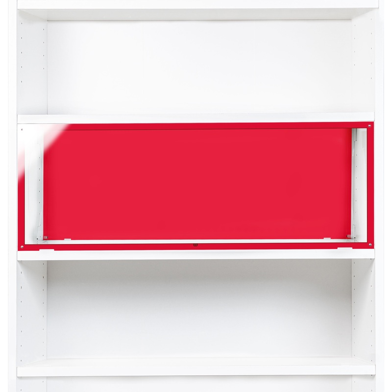 Window Display Solution for IKEA BILLY Bookcase (80cm Wide) – Red