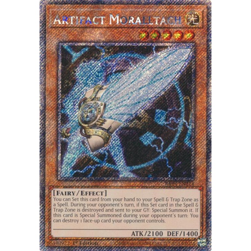 Artifact Moralltach [RA04-EN214] Platinum Secret Rare