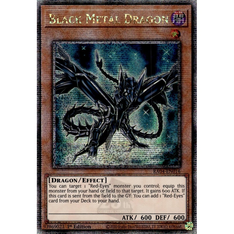 Black Metal Dragon [RA04-EN016] Quarter Century Secret Rare