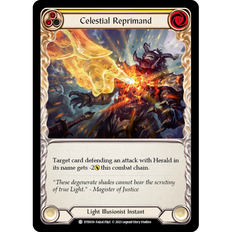 Celestial Reprimand (Yellow) [DTD039] (Dusk Till Dawn)