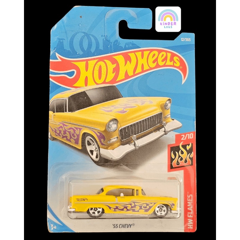 Hot Wheels 1955 Chevy – Flames Series (Yellow)