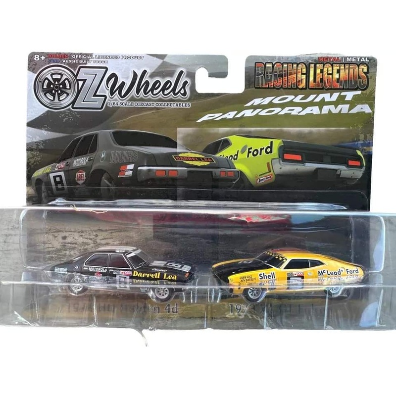 OZ WHEELS – HQ HOLDEN 4 DOOR DARRELL LEA CAR & GOSS XA FALCON – SERIES 2 – 1:64 SCALE TWINSET – DDA
