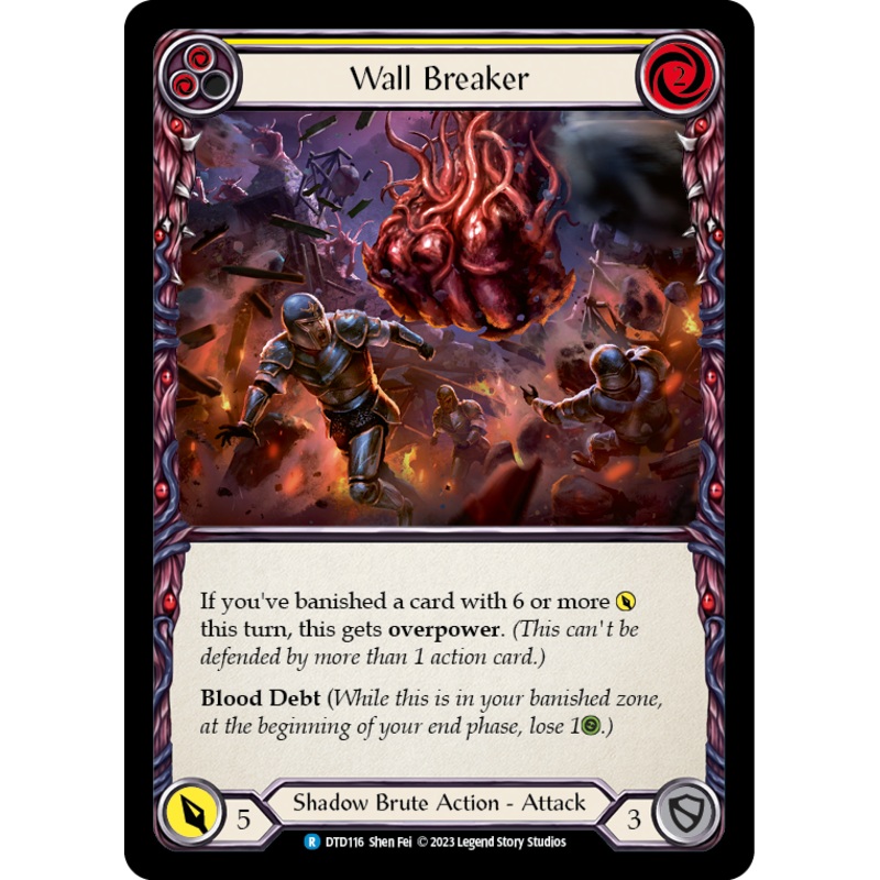 Wall Breaker (Yellow) [DTD116] (Dusk Till Dawn)  Rainbow Foil