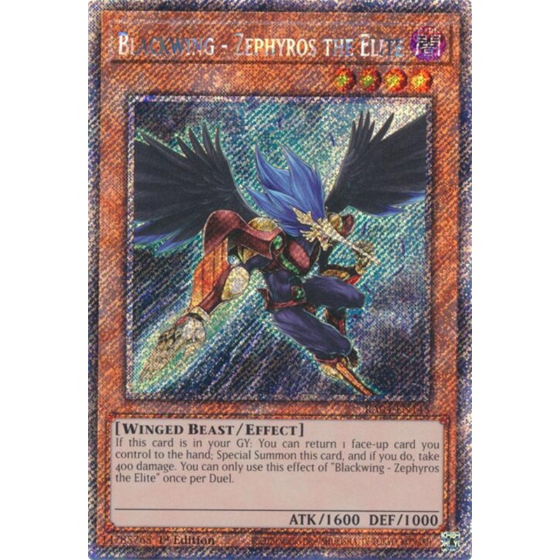 Blackwing – Zephyros the Elite [RA04-EN145] Platinum Secret Rare