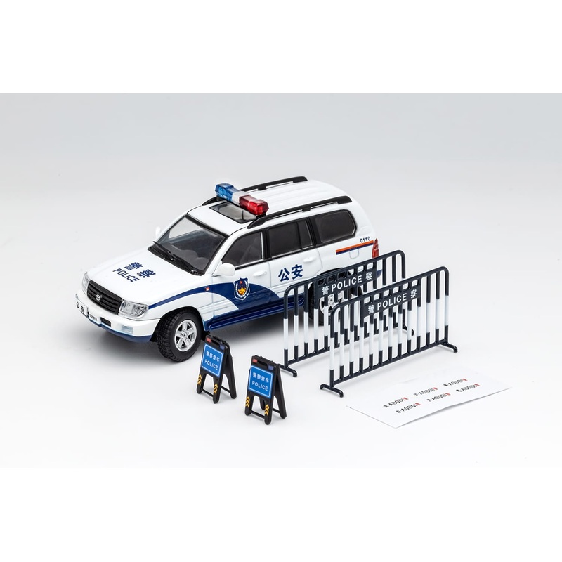 GCD 1/64 TOYOTA LC100 LHD  Police car KS-023-298